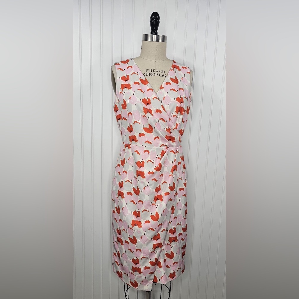 Black Halo Women Floral Sleeveless Midi Dress‎ Size 8 - Picture 3 of 11